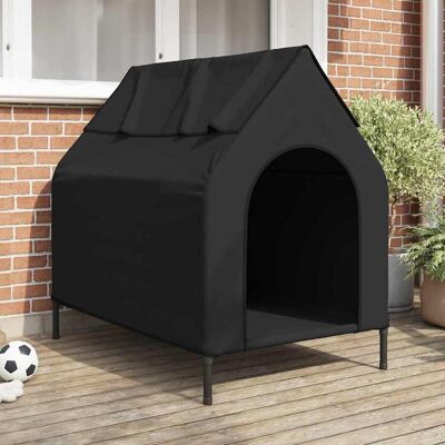 vidaXL Haustierhaus Schwarz 110 x 75 x 90 cm Stahl vidaXL Haustierhaus Schwarz 110 x 75 x 90 cm Stahl