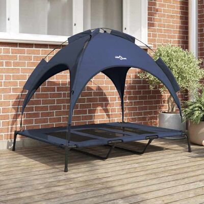 vidaXL Hundebett Marineblau 122 x 93 x 106,5 cm Stahl vidaXL Hundebett Marineblau 122 x 93 x 106,5 cm Stahl