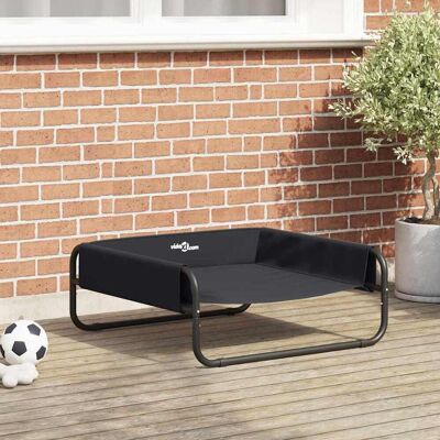 vidaXL Hundebett Schwarz 75 x 75 x 30 cm Stahl vidaXL Hundebett Schwarz 75 x 75 x 30 cm Stahl