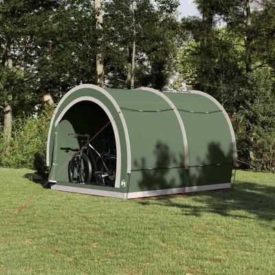 vidaXL Fahrradgarage mit Dach Grün 256 x 222 x 182 cm Taft vidaXL Fahrradgarage mit Dach Grün 256 x 222 x 182 cm Taft
