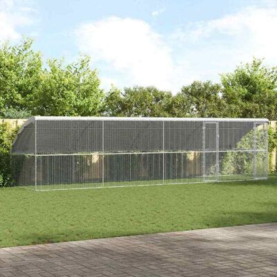 vidaXL Hühnerkäfig 4 pcs Silber 800 x 200 x 200 cm Verzinkter Stahl vidaXL Hühnerkäfig 4 pcs Silber 800 x 200 x 200 cm Verzinkter Stahl