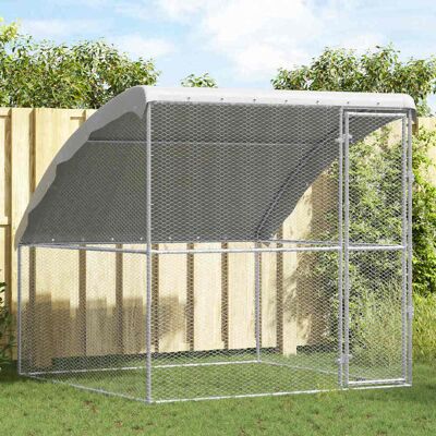 vidaXL Hühnerkäfig Silber 2 x 2 x 2 m Verzinkter Stahl vidaXL Hühnerkäfig Silber 2 x 2 x 2 m Verzinkter Stahl