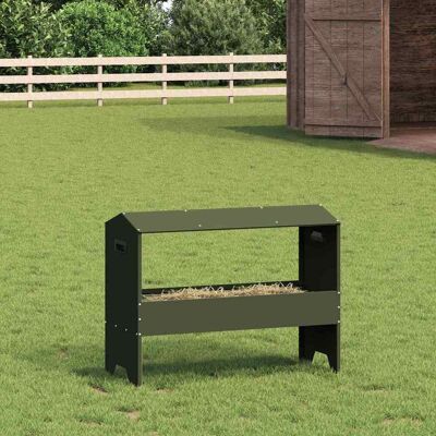 vidaXL Futtertröge für Nutztiere Olive Grün 79 x 35 x 62 cm vidaXL Futtertröge für Nutztiere Olive Grün 79 x 35 x 62 cm