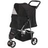 TRIXIE Haustier-Buggy Klappbar Hund und Katze Schwarz 28958