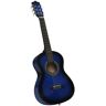 vidaXL Klassikgitarre für Anfänger und Kinder Blau 1/2 34"