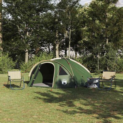 vidaXL Kuppelzelt 4 Personen 308 x 268 x 130 cm Wasserdicht Grün Taft vidaXL Kuppelzelt 4 Personen 308 x 268 x 130 cm Wasserdicht Grün Taft