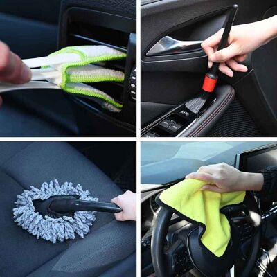 vidaXL Auto Bürsten Set Mehrfarbig Poly-Rattan vidaXL Auto Bürsten Set Mehrfarbig Poly-Rattan