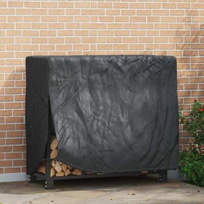vidaXL Abdeckung für Kaminholzregal Uni Schwarz 420D Oxford-Gewebe vidaXL Abdeckung für Kaminholzregal Uni Schwarz 420D Oxford-Gewebe