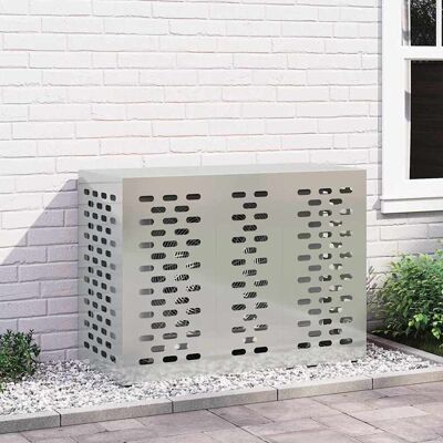 vidaXL Klimaanlagenabdeckung Silber 110 x 50 x 80 cm vidaXL Klimaanlagenabdeckung Silber 110 x 50 x 80 cm