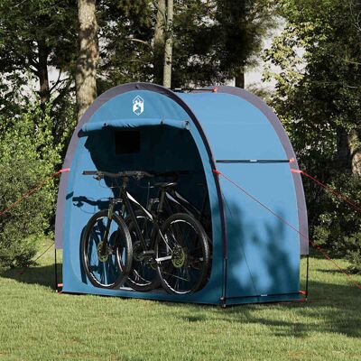 vidaXL Fahrradgarage mit Dach mit Speicher Blau 210 x 90 x 174 cm vidaXL Fahrradgarage mit Dach mit Speicher Blau 210 x 90 x 174 cm