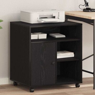 vidaXL Druckerständer Schwarz Eichen-Optik 60 x 50 x 67 cm vidaXL Druckerständer Schwarz Eichen-Optik 60 x 50 x 67 cm