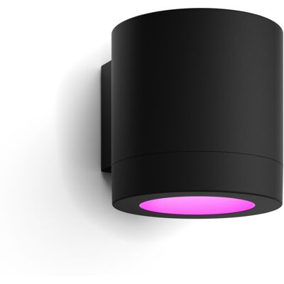 Philips Hue White & Color Ambiance Muscari Wandspot - außen, 400 lm - Schwarz Philips Hue White & Color Ambiance Muscari Wandspot - außen, 400 lm - Schwarz