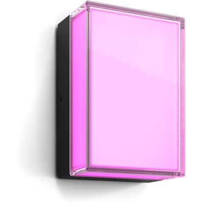 Philips Hue White & Color Ambiance Scenova Wandleuchte rechteckig - außen, 970 lm - Schwarz Philips Hue White & Color Ambiance Scenova Wandleuchte rechteckig - außen, 970 lm - Schwarz
