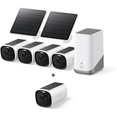 eufyCam E40 Starter-Set 5+1 - Kamera mit HomeBase 3 und 2x Solarpanel eufyCam E40 Starter-Set 5+1 - Kamera mit HomeBase 3 und 2x Solarpanel