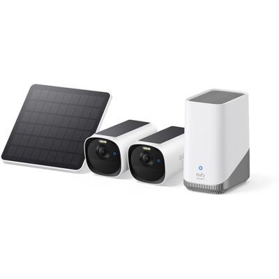 eufyCam E40 Starter-Set 2+1 - Kamera mit HomeBase 3 und Solarpanel - Weiß eufyCam E40 Starter-Set 2+1 - Kamera mit HomeBase 3 und Solarpanel - Weiß