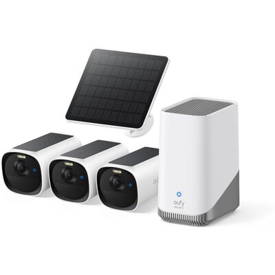 eufyCam E40 Starter-Set 3+1 - Kamera mit HomeBase 3 und Solarpanel - Weiß eufyCam E40 Starter-Set 3+1 - Kamera mit HomeBase 3 und Solarpanel - Weiß