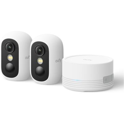 eufyCam C35 - 2er-Kamera-Set mit Homebase Mini - Weiß eufyCam C35 - 2er-Kamera-Set mit Homebase Mini - Weiß
