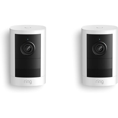 Ring Outdoor Cam Battery (2. Gen.) - 2K-WLAN-Außenkamera - 2er-Set - Weiß Ring Outdoor Cam Battery (2. Gen.) - 2K-WLAN-Außenkamera - 2er-Set - Weiß