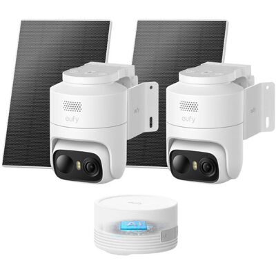 eufyCam C36 2+1 Kit - mit HomeBase Mini + 2 2K-WLAN-Außenkamera mit Schwenk-/Neigefunktion - Weiß eufyCam C36 2+1 Kit - mit HomeBase Mini + 2 2K-WLAN-Außenkamera mit Schwenk-/Neigefunktion - Weiß