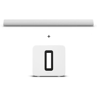 Sonos Set - mit Arc Ultra und Sub 4 - Weiß Sonos Set - mit Arc Ultra und Sub 4 - Weiß