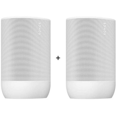 Sonos Stereo-Set - mit 2 Move 2 - Weiß Sonos Stereo-Set - mit 2 Move 2 - Weiß