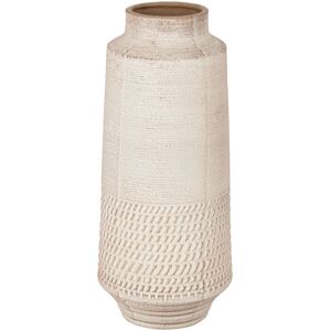 Vega Vaso Ahmadi - Steinartiges Keramik, 14x33 cm, Beige - Vase Vega Vaso Ahmadi - Steinartiges Keramik, 14x33 cm, Beige - Vase