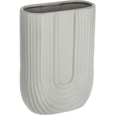 Vase Amaro; 16.2x8x22.2 cm (LxBxH); grau Vase Amaro; 16.2x8x22.2 cm (LxBxH); grau