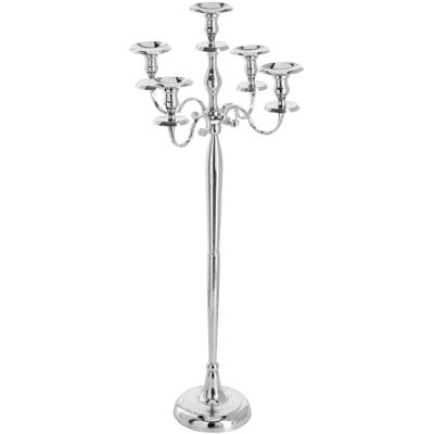 Vega Adrienne Kerzenleuchter - 5 Arme - Silber - 120cm Hoch Vega Adrienne Kerzenleuchter - 5 Arme - Silber - 120cm Hoch