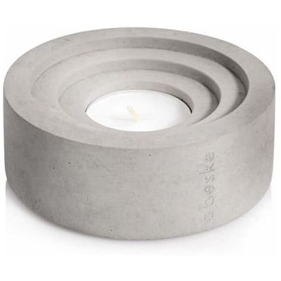 beske Teelichthalter Circum; 10x4 cm (ØxH); grau; rund beske Teelichthalter Circum; 10x4 cm (ØxH); grau; rund
