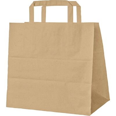 WIMEX Tragetasche Paper; 11050 ml, 26x17x25 cm (LxBxH); braun; 250 Stück / Pack WIMEX Tragetasche Paper; 11050 ml, 26x17x25 cm (LxBxH); braun; 250 Stück / Pack