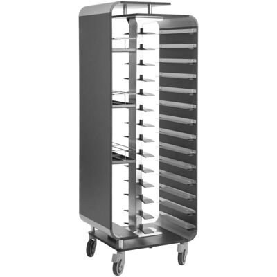 VEGA Tablettabräumwagen Gorgone; 70.5x55x188 cm (BxTxH); anthrazit VEGA Tablettabräumwagen Gorgone; 70.5x55x188 cm (BxTxH); anthrazit