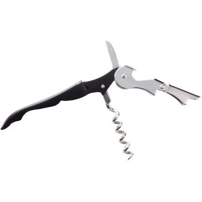 PULSIVA Kellnermesser Basic; 12.2x1.3x3 cm (LxBxH); schwarz/silber; 2 Stück / Pack PULSIVA Kellnermesser Basic; 12.2x1.3x3 cm (LxBxH); schwarz/silber; 2 Stück / Pack