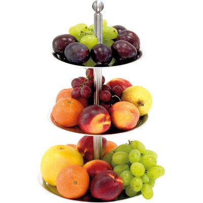 Stalgast Etagere, 3-stufig, Höhe 42 cm; 42 cm (H); silber Stalgast Etagere, 3-stufig, Höhe 42 cm; 42 cm (H); silber