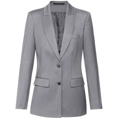 GREIFF Damen-Langblazer RF Modern 37.5; Kleidergröße 36; hellgrau GREIFF Damen-Langblazer RF Modern 37.5; Kleidergröße 36; hellgrau