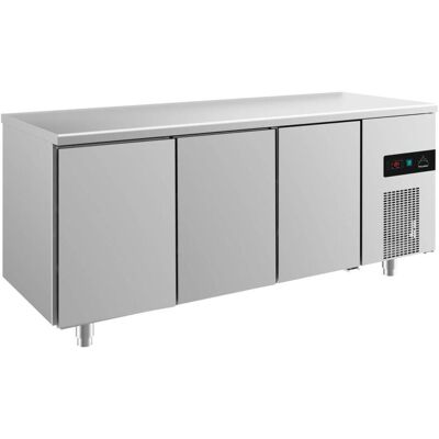 A&S Polarny Kühltisch -2 bis +8°C 1865x700x850mm mit 3 Türen; 186.5x85x70 cm (BxHxT); silber A&S Polarny Kühltisch -2 bis +8°C 1865x700x850mm mit 3 Türen; 186.5x85x70 cm (BxHxT); silber