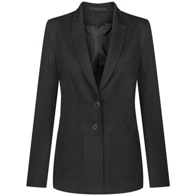 GREIFF Damen-Jerseylangblazer RF Casual; Kleidergröße 54; anthrazit meliert GREIFF Damen-Jerseylangblazer RF Casual; Kleidergröße 54; anthrazit meliert