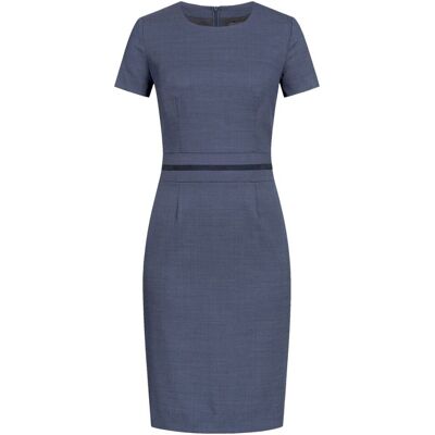 GREIFF Damen-Etuikleid RF Modern 37.5 Pinpoint; Kleidergröße 46; blau, Paspelierung blau GREIFF Damen-Etuikleid RF Modern 37.5 Pinpoint; Kleidergröße 46; blau, Paspelierung blau