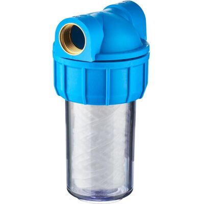 Stalgast Vorfilter zum Anschluss vor einem Wasserenthärter; 18 cm (H); silber/blau Stalgast Vorfilter zum Anschluss vor einem Wasserenthärter; 18 cm (H); silber/blau