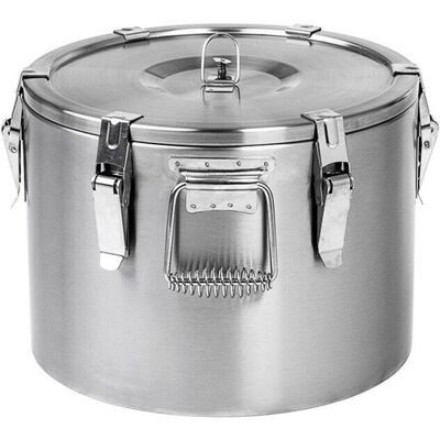 Stalgast Thermobehälter aus rostfreiem Edelstahl, Basic Line; 15000 ml, 27x33 cm (HxØ); silber Stalgast Thermobehälter aus rostfreiem Edelstahl, Basic Line; 15000 ml, 27x33 cm (HxØ); silber