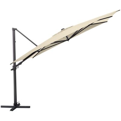 KETTLER Schirm UPF 50+ EASY FLEX , mit PU-Beschichtung; 300x300x260 cm (LxBxH); natur; quadratisch; 3 Stück / Pack KETTLER Schirm UPF 50+ EASY FLEX , mit PU-Beschichtung; 300x300x260 cm (LxBxH); natur; quadratisch; 3 Stück / Pack