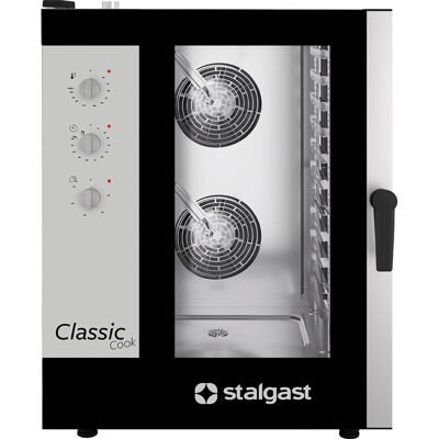 Stalgast Kombidämpfer ClassicCook, 11x GN1/1, Elektro; 79x110 cm (BxH); schwarz/silber Stalgast Kombidämpfer ClassicCook, 11x GN1/1, Elektro; 79x110 cm (BxH); schwarz/silber