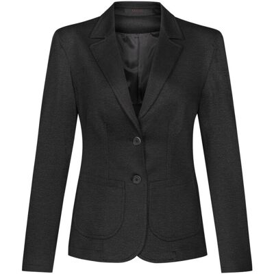 GREIFF Damen-Jerseyblazer RF Casual; Kleidergröße 54; anthrazit meliert GREIFF Damen-Jerseyblazer RF Casual; Kleidergröße 54; anthrazit meliert