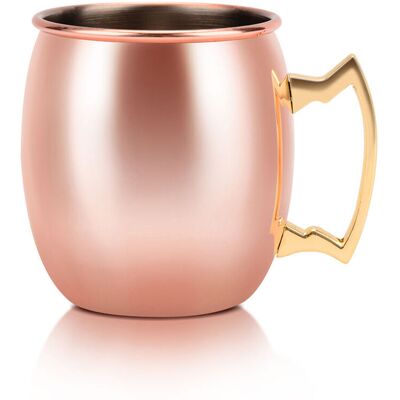 Stalgast Moscow Mule Becher, Edelstahl, gehämmert, kupferfarben, 0,500 Liter; 9x7.8 cm (HxØ); kupfer Stalgast Moscow Mule Becher, Edelstahl, gehämmert, kupferfarben, 0,500 Liter; 9x7.8 cm (HxØ); kupfer