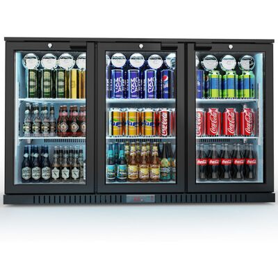 Stalgast Bar Display Cooler, drei Flügeltüren, 1350x530x835 mm (BxTxH), schwarz; 308 ml, 135x83.5x53 cm (BxHxT); schwarz Stalgast Bar Display Cooler, drei Flügeltüren, 1350x530x835 mm (BxTxH), schwarz; 308 ml, 135x83.5x53 cm (BxHxT); schwarz