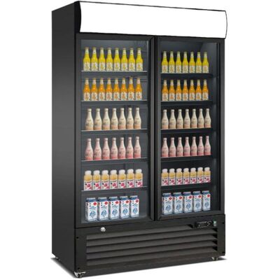 A&S Polarny Getränkeühlschrank mit Display und 2 Flügeltüren 750 Liter 1120x610x1975 mm schwarz; 112x197.5x61 cm (BxHxT); schwarz A&S Polarny Getränkeühlschrank mit Display und 2 Flügeltüren 750 Liter 1120x610x1975 mm schwarz; 112x197.5x61 cm (BxHxT); schwarz