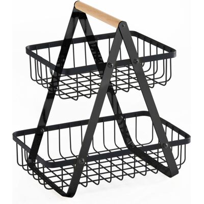 Stalgast Stalgast Brot- und Obstkorb, 2-etagig 270x170x295 mm (BxTxH); 27x29.5 cm (BxH); schwarz Stalgast Stalgast Brot- und Obstkorb, 2-etagig 270x170x295 mm (BxTxH); 27x29.5 cm (BxH); schwarz