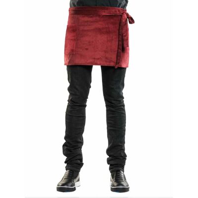 Chaud Devant Bistroschürze Red Velvet W80–L45; 45x80 cm (LxB); rot Chaud Devant Bistroschürze Red Velvet W80–L45; 45x80 cm (LxB); rot