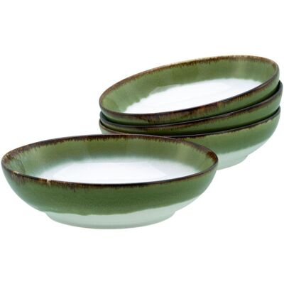 CreaTable Cascade - Poke Bowl 4-tlg; 950 ml, 22.5x6 cm (ØxH); grün; rund; 4 Stück / Pack CreaTable Cascade - Poke Bowl 4-tlg; 950 ml, 22.5x6 cm (ØxH); grün; rund; 4 Stück / Pack