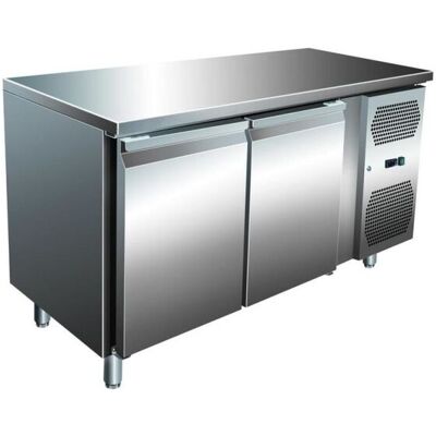 A&S Polarny VIP Kühltisch mit 2 Türen -2 bis +8°C 1.360x700x860 mm; 136x86x70 cm (BxHxT); silber A&S Polarny VIP Kühltisch mit 2 Türen -2 bis +8°C 1.360x700x860 mm; 136x86x70 cm (BxHxT); silber
