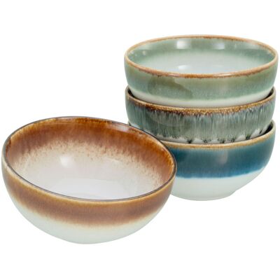 CreaTable Cascade - Buddha Bowl 4-tlg; 900 ml, 17.5x7.5 cm (ØxH); mehrfarbig; rund; 4 Stück / Pack CreaTable Cascade - Buddha Bowl 4-tlg; 900 ml, 17.5x7.5 cm (ØxH); mehrfarbig; rund; 4 Stück / Pack